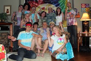 Dressing retro for the party