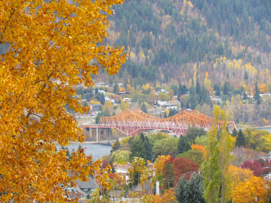 Bridge crossing Kootenay Lake into Nelson