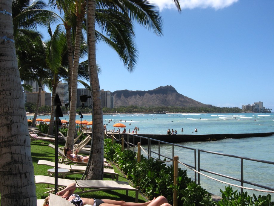 Diamond Head from Waikiki Beach, Oahu