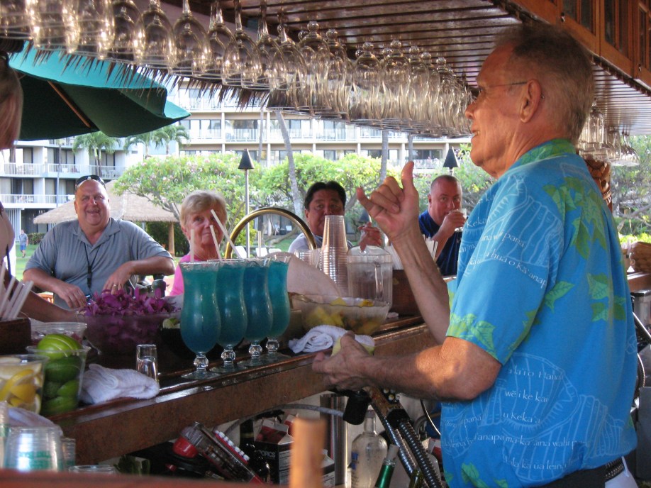 Bartender at Maui resort