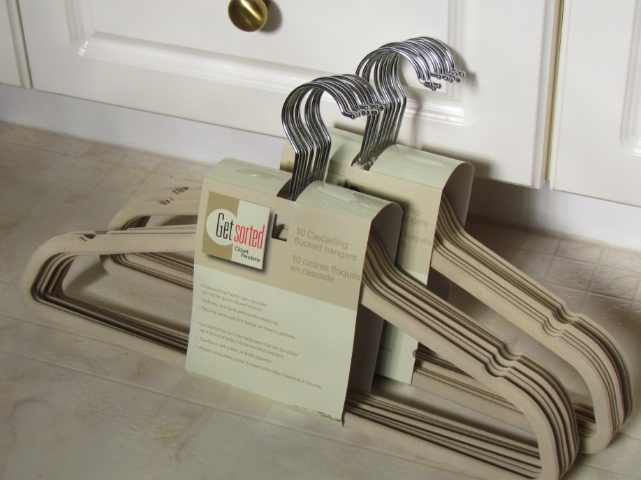 Flocked clothes hangers