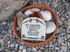 Garden plaque